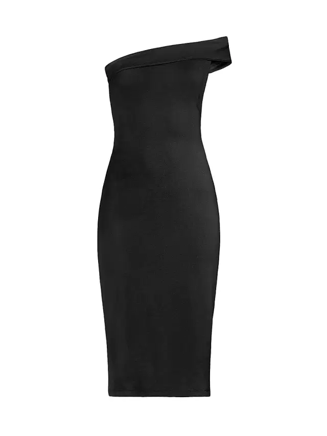 Victor Glemaud Women's Off-the-Shoulder Open-Back Dress - Black