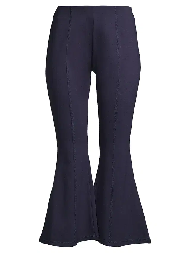 Undra Celeste Women's Unapologetic Presence Bell Bottom Pants - Galaxy Blue