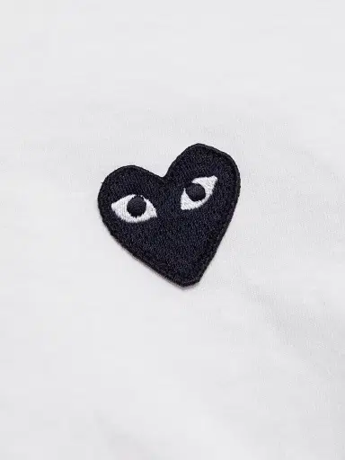 Comme des Garçons PLAY Women's Heart T-Shirt - White - Size XS | Thumbnail 7