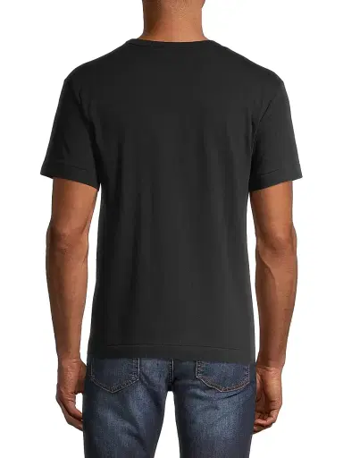 Comme des Garçons PLAY Men's Play Double Heart T-Shirt - Black | Thumbnail 5 Comme des Garçons PLAY Men's Play Double Heart T-Shirt - Black | Thumbnail 5