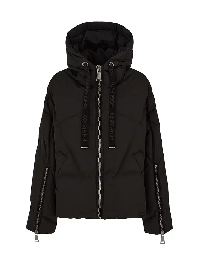 KhrisJoy Women's Crop Iconic Milano Down Jacket - Black