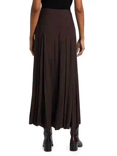 Reformation Women's Nancy Pleated Midi-Skirt - Mole - Size 0 | Thumbnail 5