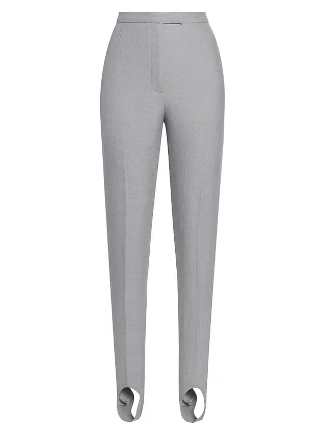 Dries Van Noten Women's Pandora Stretch Wool Stirrup Pants - Grey