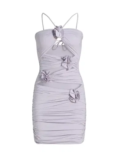 Maygel Coronel Women's Coari Floral Appliqué Cut-Out Minidress | Thumbnail 1