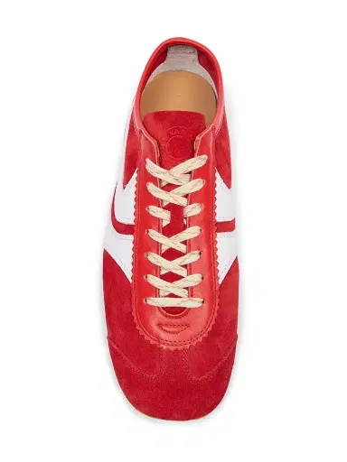 Dries Van Noten Men's Retro Leather Low-Top Sneakers | Thumbnail 4 Dries Van Noten Men's Retro Leather Low-Top Sneakers | Thumbnail 4