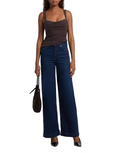 Reformation Women's Bex Super-Stretch High-Rise Wide-Leg Jeans - Wheeler - Size 25 | Thumbnail 2 Reformation Women's Bex Super-Stretch High-Rise Wide-Leg Jeans - Wheeler - Size 25 | Thumbnail 2