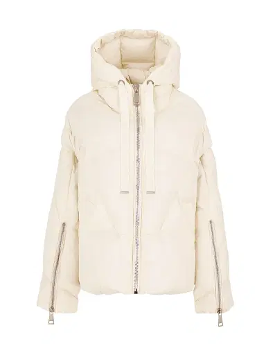KhrisJoy Women's Iconic Milano Down Puffer Jacket - Butter - Size 8 | Thumbnail 1