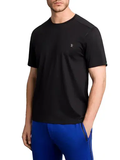 Stefano Ricci Men's Logo Cotton T-Shirt - Black | Thumbnail 2