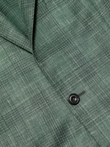 Sartorio Napoli Men's Plaid Virgin Wool-Blend Sport Coat - Sage - Size 40 | Thumbnail 7 Sartorio Napoli Men's Plaid Virgin Wool-Blend Sport Coat - Sage - Size 40 | Thumbnail 7