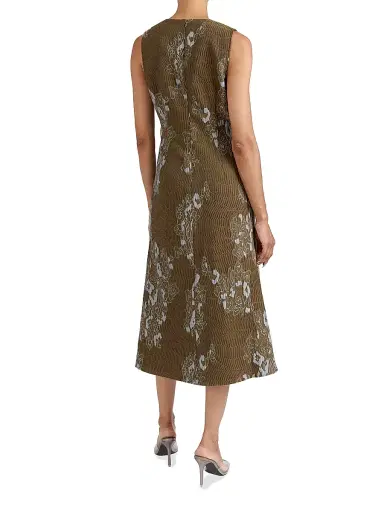 Santorelli Women's Ursa Jacquard Wrap Midi-Dress | Thumbnail 4