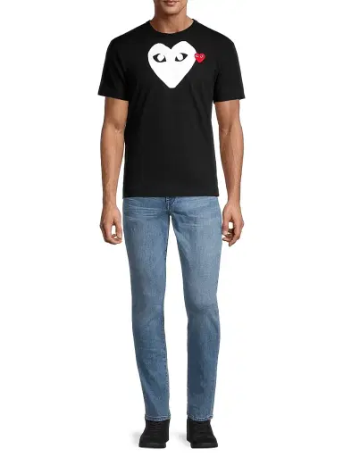 Comme des Garçons PLAY Men Large Heart Cotton Tee | Thumbnail 2