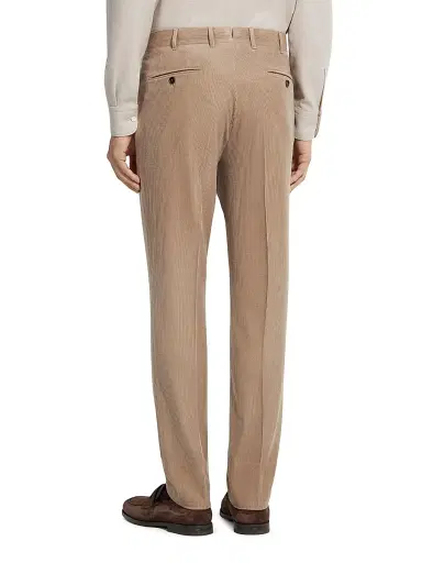 Zegna Men's Cashmere Wool and Silk Blend Pants - Light Taupe - Size 38 | Thumbnail 4 Zegna Men's Cashmere Wool and Silk Blend Pants - Light Taupe - Size 38 | Thumbnail 4