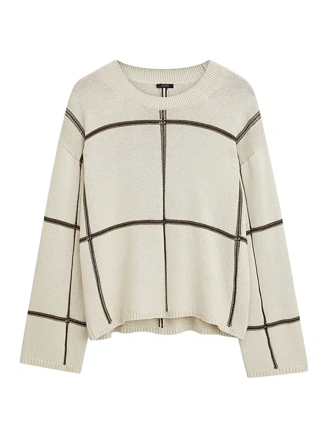 Joseph Women's Silk-Blend Intarsia Sweater - Cream