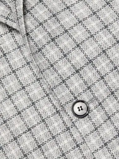 Sartorio Napoli Men's Plaid Linen-Blend Sport Coat - Grey - Size 40 | Thumbnail 7