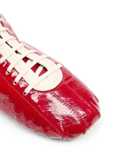 Dries Van Noten Women's Two-Tone Low-Top Patent Leather Sneakers - Red - Size 11 | Thumbnail 5 Dries Van Noten Women's Two-Tone Low-Top Patent Leather Sneakers - Red - Size 11 | Thumbnail 5