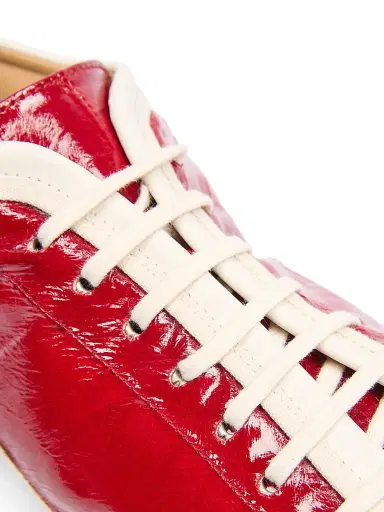 Dries Van Noten Women's Two-Tone Low-Top Patent Leather Sneakers - Red - Size 11 | Thumbnail 6 Dries Van Noten Women's Two-Tone Low-Top Patent Leather Sneakers - Red - Size 11 | Thumbnail 6