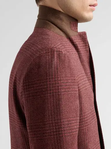 Kiton Men's Plaid Cashmere-Cotton-Silk Sport Coat | Thumbnail 7