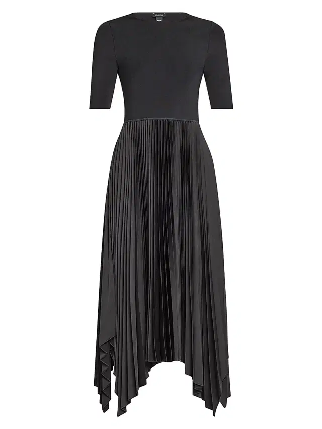 Joseph Women's Darno Pleated Midi-Dress - Black