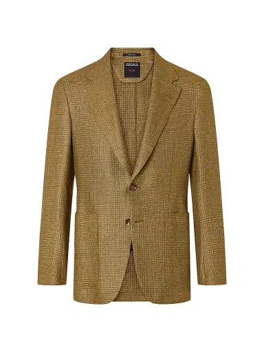 Zegna Men's Cashmere Linen and Silk Jacket | Thumbnail 2