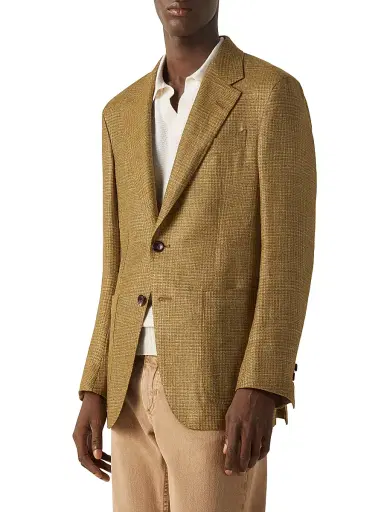 Zegna Men's Cashmere Linen and Silk Jacket | Thumbnail 1