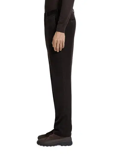 Zegna Men's Cashmere Wool and Silk Blend Pants - Dark Brown - Size 36 | Thumbnail 3 Zegna Men's Cashmere Wool and Silk Blend Pants - Dark Brown - Size 36 | Thumbnail 3