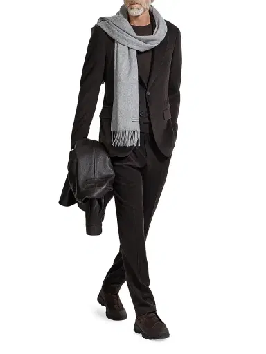 Zegna Men's Cashmere Wool and Silk Blend Pants - Dark Brown - Size 36 | Thumbnail 6 Zegna Men's Cashmere Wool and Silk Blend Pants - Dark Brown - Size 36 | Thumbnail 6