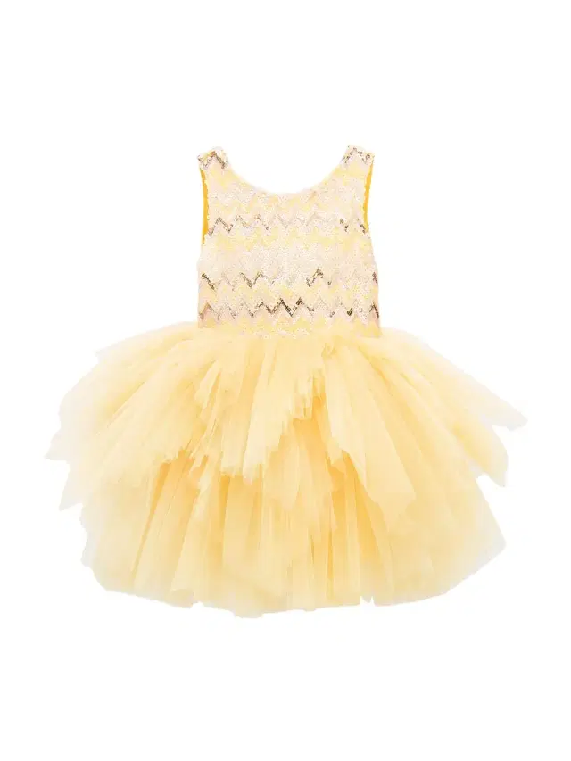 Tulleen Little Girl's & Girl's Cam Del Sol Dress - Yellow