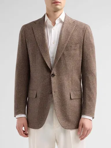 Kiton Men's Woven Cashmere Sport Coat | Thumbnail 4