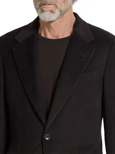 Zegna Men's Cashmere Wool and Silk Blend Jacket | Thumbnail 4 Zegna Men's Cashmere Wool and Silk Blend Jacket | Thumbnail 4