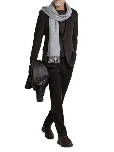 Zegna Men's Cashmere Wool and Silk Blend Jacket | Thumbnail 5 Zegna Men's Cashmere Wool and Silk Blend Jacket | Thumbnail 5
