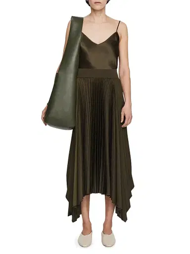 Joseph Women's Ade Plissé Maxi Skirt - Dark Green | Thumbnail 2 Joseph Women's Ade Plissé Maxi Skirt - Dark Green | Thumbnail 2