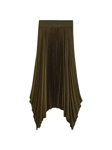 Joseph Women's Ade Plissé Maxi Skirt - Dark Green | Thumbnail 1 Joseph Women's Ade Plissé Maxi Skirt - Dark Green | Thumbnail 1