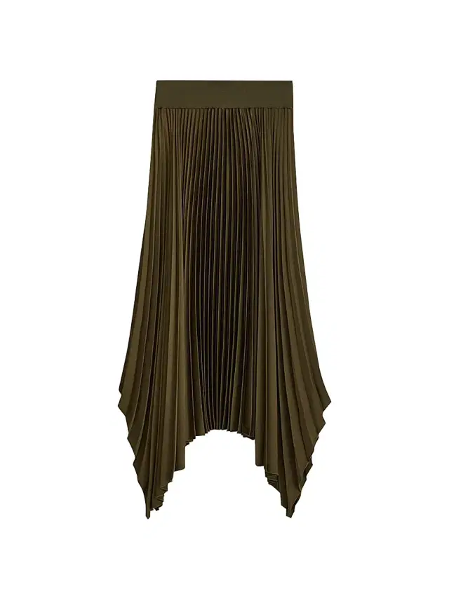 Joseph Women's Ade Plissé Maxi Skirt - Dark Green