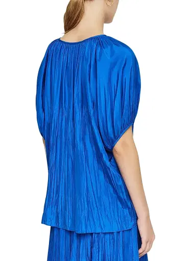 Joseph Women's Briela Silk Habutai Blouse - Blue - Size 8 | Thumbnail 3