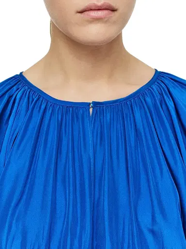Joseph Women's Briela Silk Habutai Blouse - Blue - Size 8 | Thumbnail 4