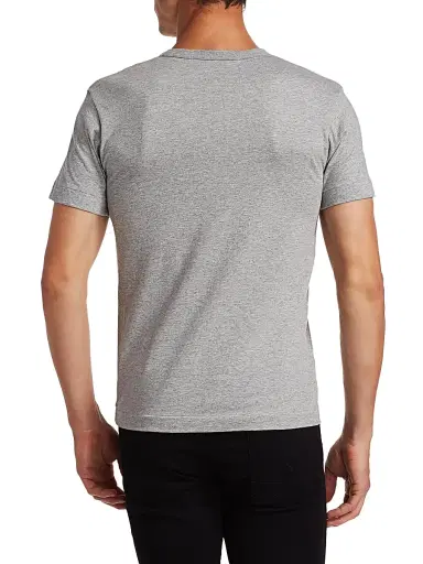 Comme des Garçons PLAY Men's Short Sleeve Tee - Grey | Thumbnail 5