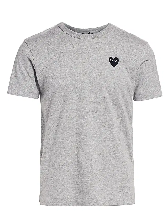 Comme des Garçons PLAY Men's Short Sleeve Tee - Grey