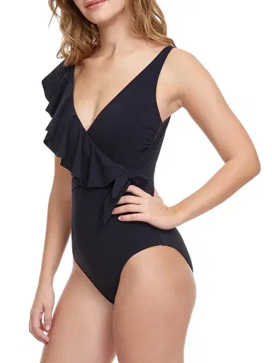 Gottex Swimwear Women's Tutti Frutti Ruffled One-Piece Swimsuit - Black - Size 6 | Thumbnail 2 Gottex Swimwear Women's Tutti Frutti Ruffled One-Piece Swimsuit - Black - Size 6 | Thumbnail 2