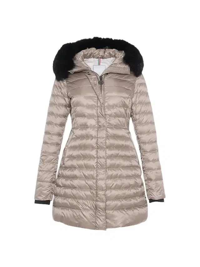 Gorski Women's Apres-Ski Jacket with Detachable Toscana Lamb Hood Trim - Stone