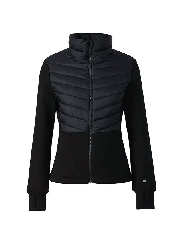 Soia & Kyo Women's Annick Mixed Media Fleece Jacket - Black