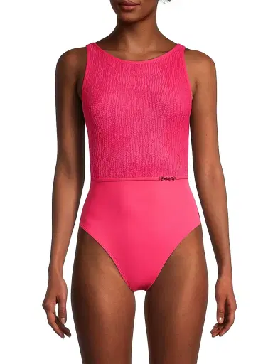 Shan Women's Dahlia One-Piece Swimsuit - Pink - Size 8 | Thumbnail 3
