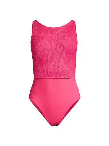 Shan Women's Dahlia One-Piece Swimsuit - Pink - Size 8 | Thumbnail 1