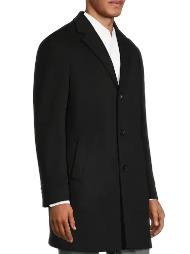 Cardinal Of Canada Men's Trenton Wool-Cashmere Puffer Hood Coat - Black | Thumbnail 4