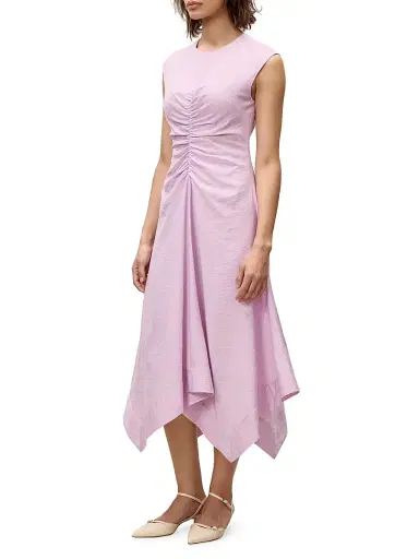 REBECCA TAYLOR Women's Allegra Stripe Midi-Dress - Wisteria - Size 8 | Thumbnail 3 REBECCA TAYLOR Women's Allegra Stripe Midi-Dress - Wisteria - Size 8 | Thumbnail 3