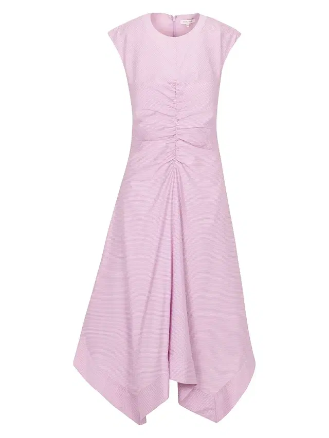 Rebecca Taylor Women's Allegra Stripe Midi-Dress - Wisteria