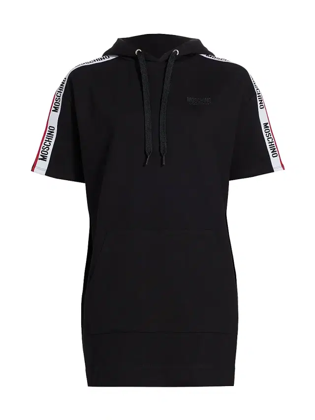 MOSCHINO Women's Mos Under Donna-Velmar Hooded Minidress - Black