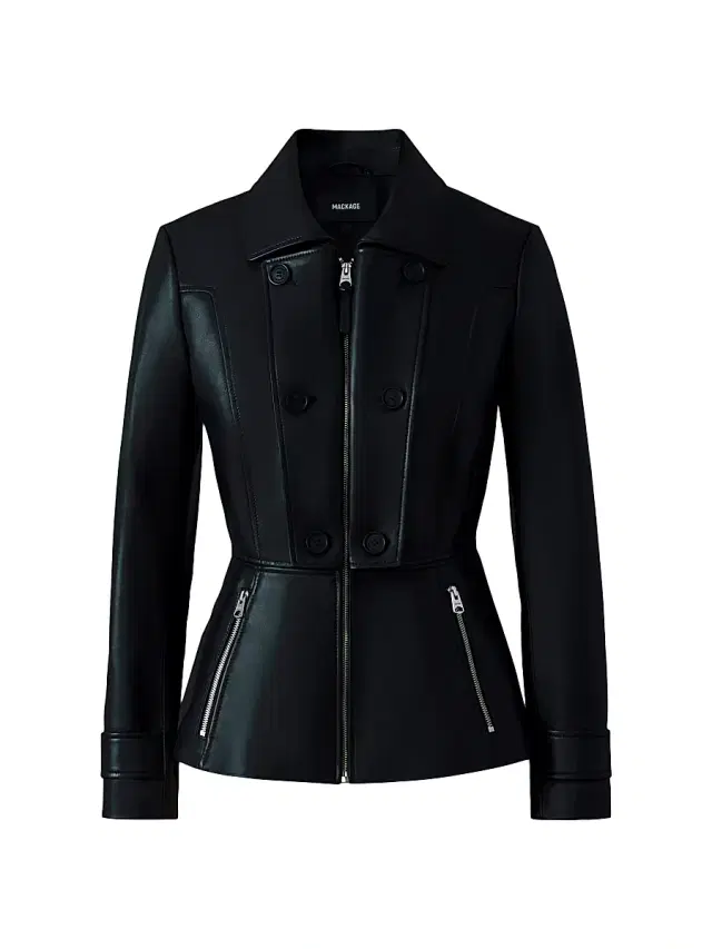 Mackage Women's Barbara Leather Jacket - Black