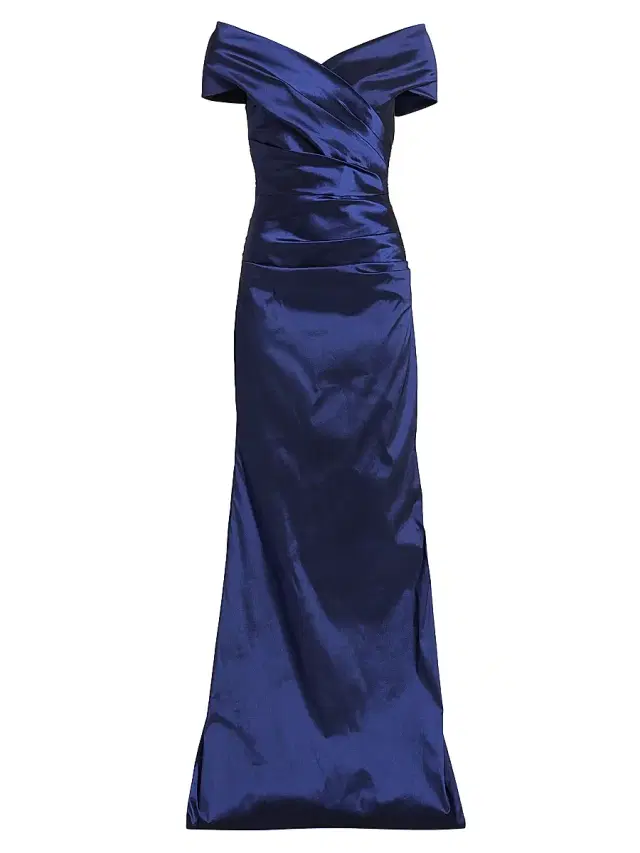 Teri Jon by Rickie Freeman Women's Taffeta Gown - Sapphire