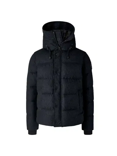 Canada Goose Men's Macmillan Hooded Down Wool Parka - Atlantic Navy | Thumbnail 1 Canada Goose Men's Macmillan Hooded Down Wool Parka - Atlantic Navy | Thumbnail 1
