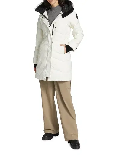 Canada Goose Women's Loretta Black Label Down Parka - North Star White - Size Small | Thumbnail 2
